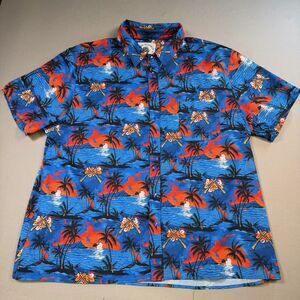 Savage Tacticians Shirt Mens 2XL SAVTAC Hawaiian Tactical Tropical Rifles